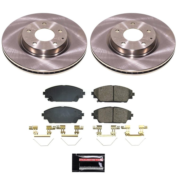 KOE8755 OE Stock Replacement Low-Dust Ceramic Brake Pad & Rotor Kit