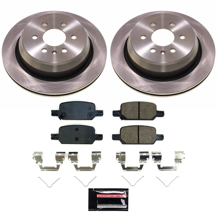 KOE8761 OE Stock Replacement Low-Dust Ceramic Brake Pad & Rotor Kit