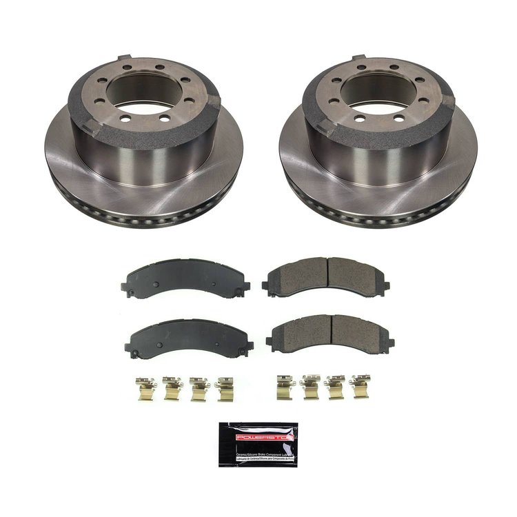 KOE8776 OE Stock Replacement Low-Dust Ceramic Brake Pad & Rotor Kit