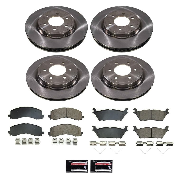 KOE8803 OE Stock Replacement Low-Dust Ceramic Brake Pad & Rotor Kit