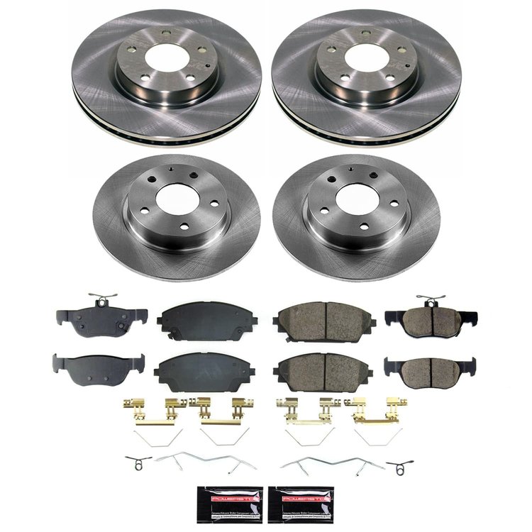 KOE8815 OE Stock Replacement Low-Dust Ceramic Brake Pad & Rotor Kit