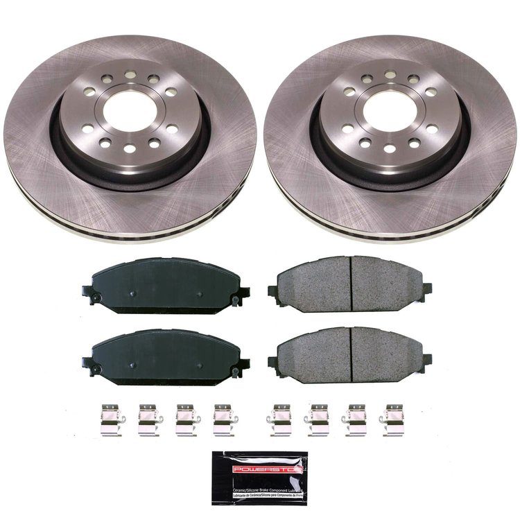 KOE8843 OE Stock Replacement Low-Dust Ceramic Brake Pad & Rotor Kit