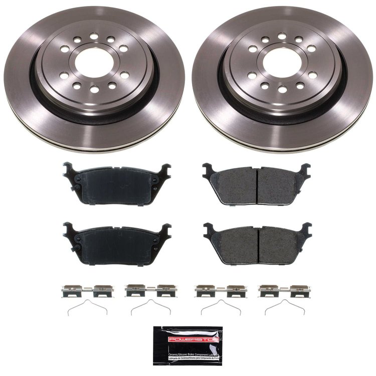 KOE8873 OE Stock Replacement Low-Dust Ceramic Brake Pad & Rotor Kit