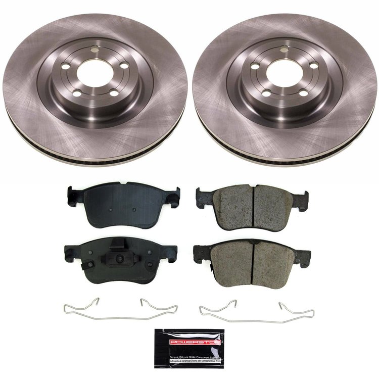 KOE8926 OE Stock Replacement Low-Dust Ceramic Brake Pad & Rotor Kit