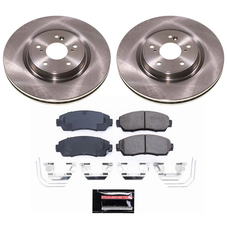 KOE8928 OE Stock Replacement Low-Dust Ceramic Brake Pad & Rotor Kit