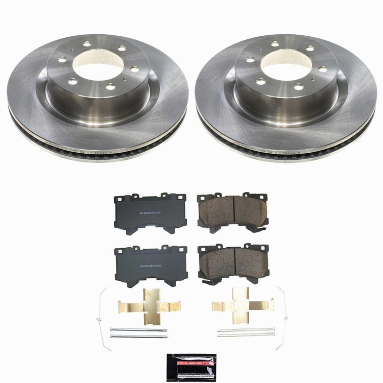 KOE8932 OE Stock Replacement Low-Dust Ceramic Brake Pad & Rotor Kit