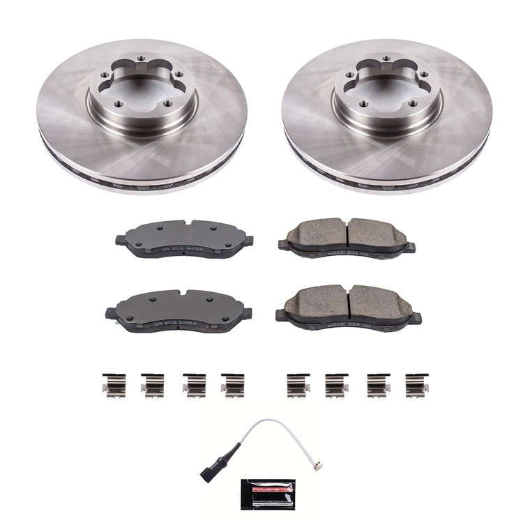 KOE8979 OE Stock Replacement Low-Dust Ceramic Brake Pad & Rotor Kit