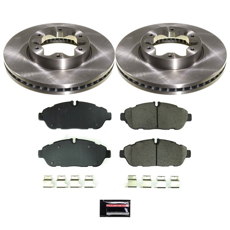 KOE8980 OE Stock Replacement Low-Dust Ceramic Brake Pad & Rotor Kit