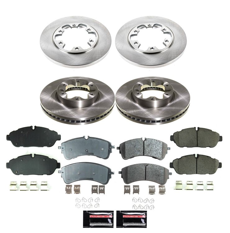 KOE8983 OE Stock Replacement Low-Dust Ceramic Brake Pad & Rotor Kit