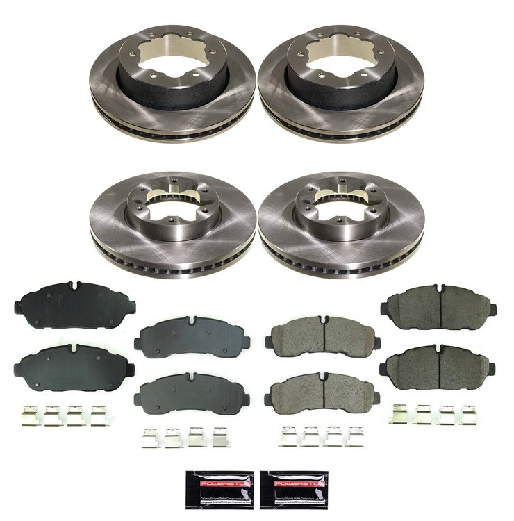 KOE8984 OE Stock Replacement Low-Dust Ceramic Brake Pad & Rotor Kit