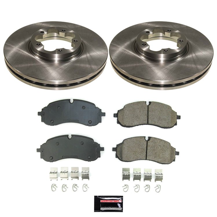 KOE8985 OE Stock Replacement Low-Dust Ceramic Brake Pad & Rotor Kit