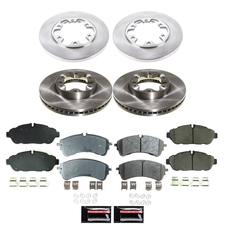KOE8998 OE Stock Replacement Low-Dust Ceramic Brake Pad & Rotor Kit