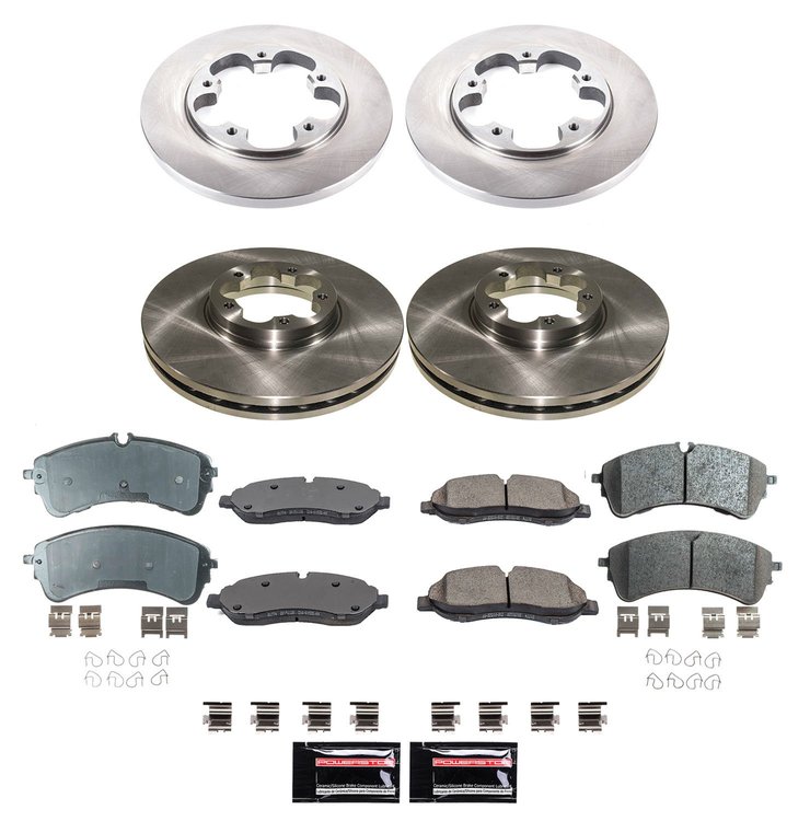 KOE8999 OE Stock Replacement Low-Dust Ceramic Brake Pad & Rotor Kit