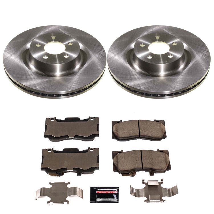 KOE9029 OE Stock Replacement Low-Dust Ceramic Brake Pad & Rotor Kit