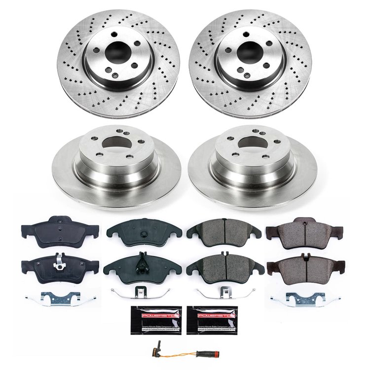 KOE9038 OE Stock Replacement Low-Dust Ceramic Brake Pad & Rotor Kit