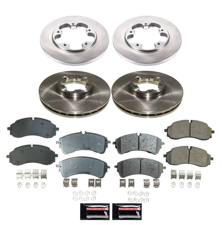KOE9056 OE Stock Replacement Low-Dust Ceramic Brake Pad & Rotor Kit