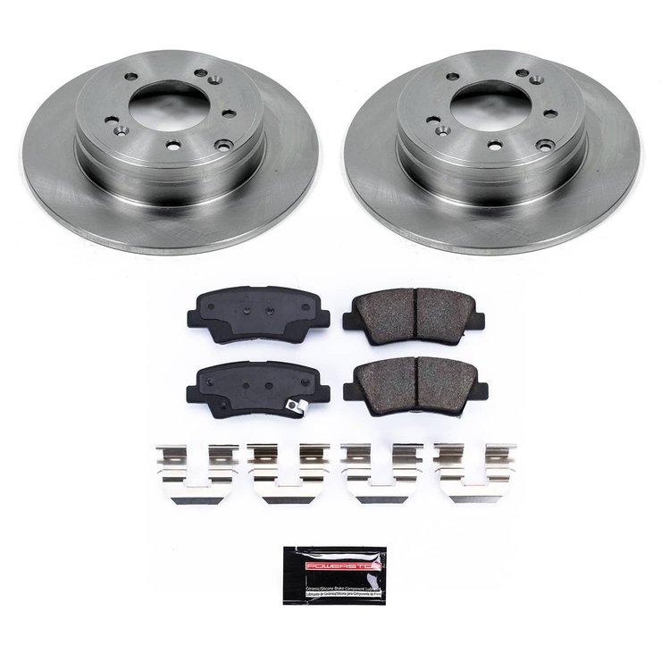 KOE9060 OE Stock Replacement Low-Dust Ceramic Brake Pad & Rotor Kit
