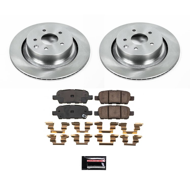 KOE9062 OE Stock Replacement Low-Dust Ceramic Brake Pad & Rotor Kit