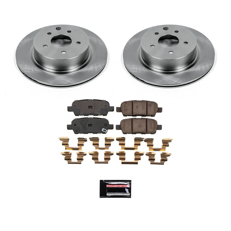 KOE9064 OE Stock Replacement Low-Dust Ceramic Brake Pad & Rotor Kit