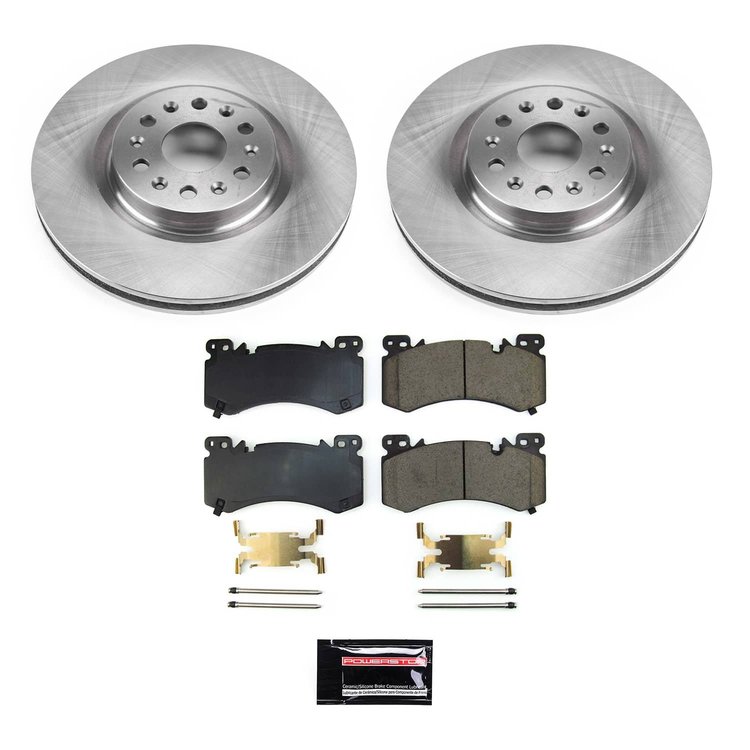KOE9076 OE Stock Replacement Low-Dust Ceramic Brake Pad & Rotor Kit