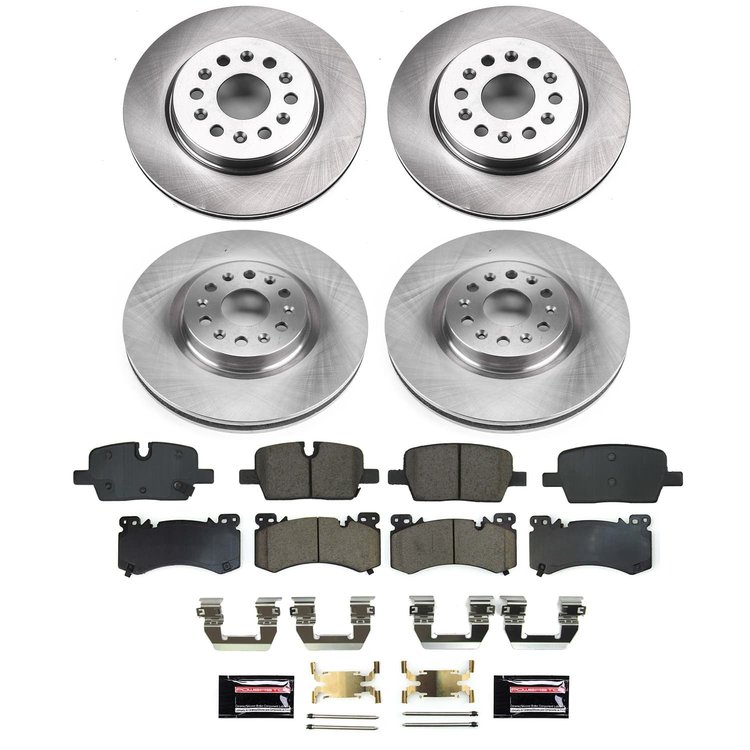KOE9092 OE Stock Replacement Low-Dust Ceramic Brake Pad & Rotor Kit