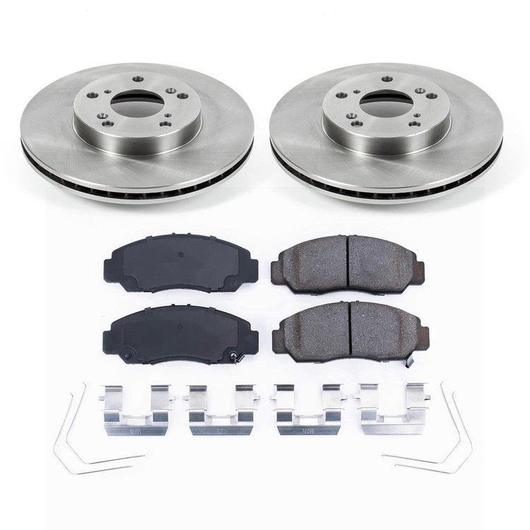 KOE9109 OE Stock Replacement Low-Dust Ceramic Brake Pad & Rotor Kit