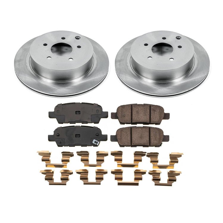 KOE9134 OE Stock Replacement Low-Dust Ceramic Brake Pad & Rotor Kit