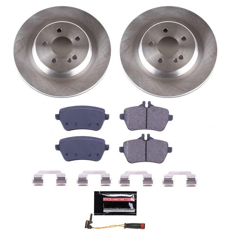 KOE9151 OE Stock Replacement Low-Dust Ceramic Brake Pad & Rotor Kit