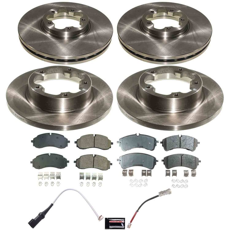 KOE9156 OE Stock Replacement Low-Dust Ceramic Brake Pad & Rotor Kit