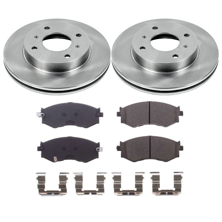 KOE9172 OE Stock Replacement Low-Dust Ceramic Brake Pad & Rotor Kit
