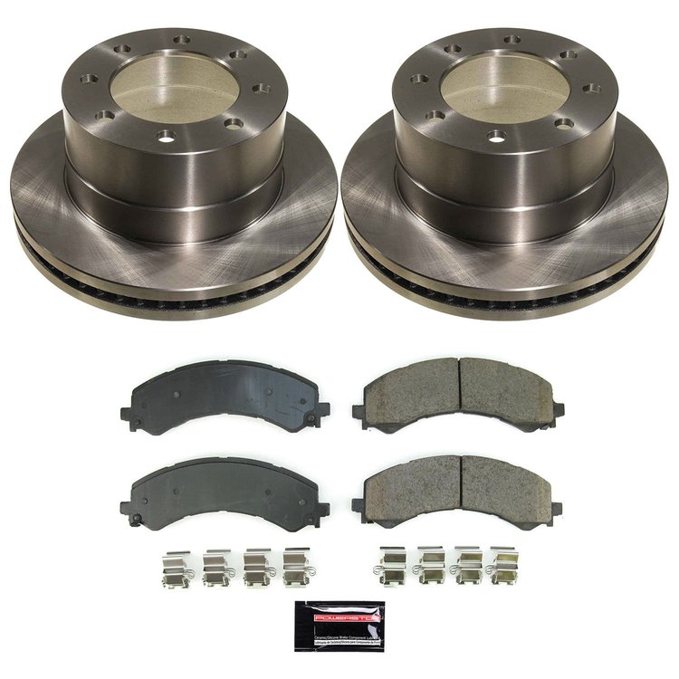 KOE9183 OE Stock Replacement Low-Dust Ceramic Brake Pad & Rotor Kit
