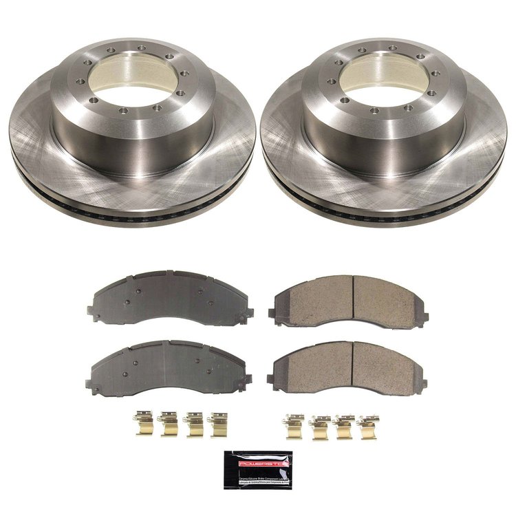 KOE9184 OE Stock Replacement Low-Dust Ceramic Brake Pad & Rotor Kit