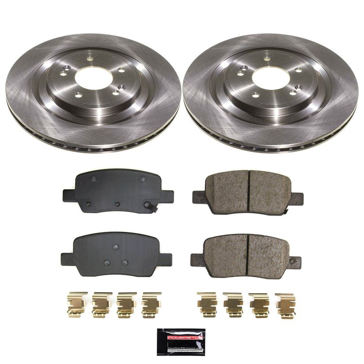 KOE9187 OE Stock Replacement Low-Dust Ceramic Brake Pad & Rotor Kit