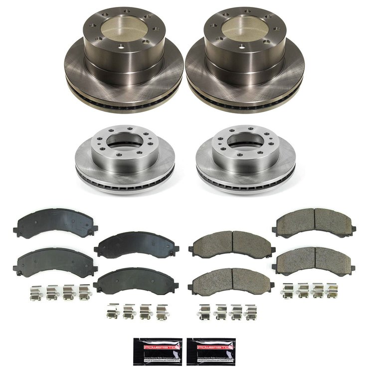 KOE9190 OE Stock Replacement Low-Dust Ceramic Brake Pad & Rotor Kit
