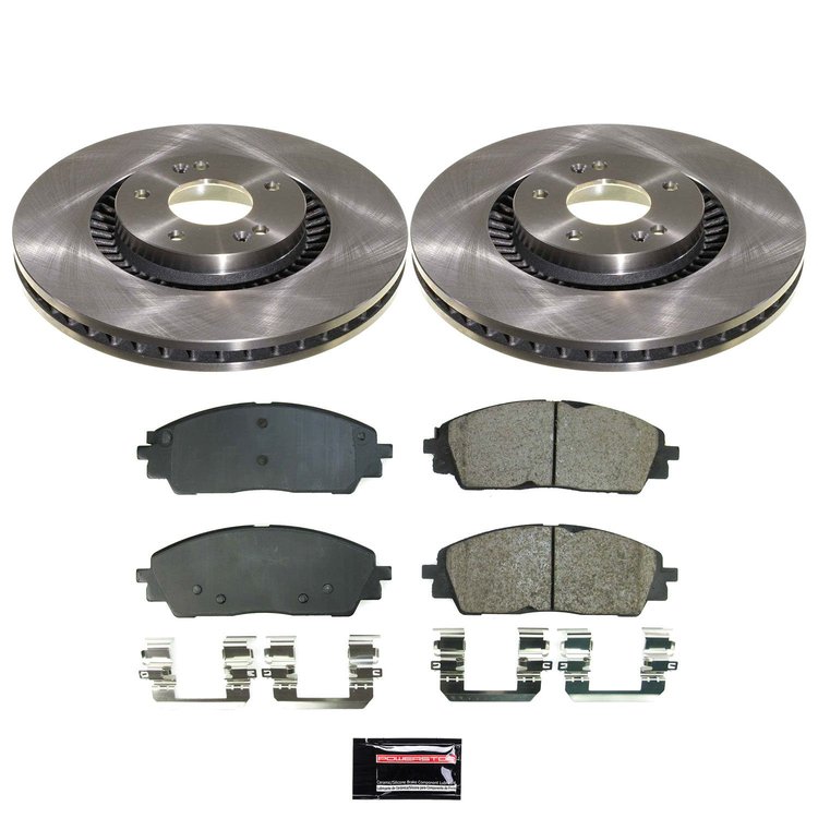 KOE9208 OE Stock Replacement Low-Dust Ceramic Brake Pad & Rotor Kit