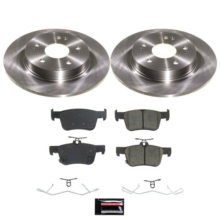 KOE9218 OE Stock Replacement Low-Dust Ceramic Brake Pad & Rotor Kit