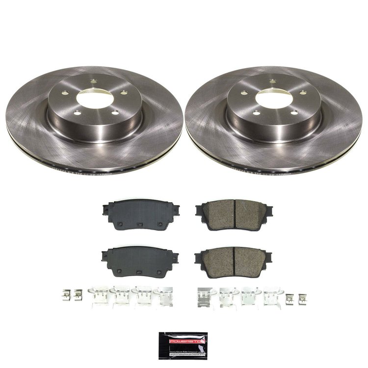 KOE9219 OE Stock Replacement Low-Dust Ceramic Brake Pad & Rotor Kit