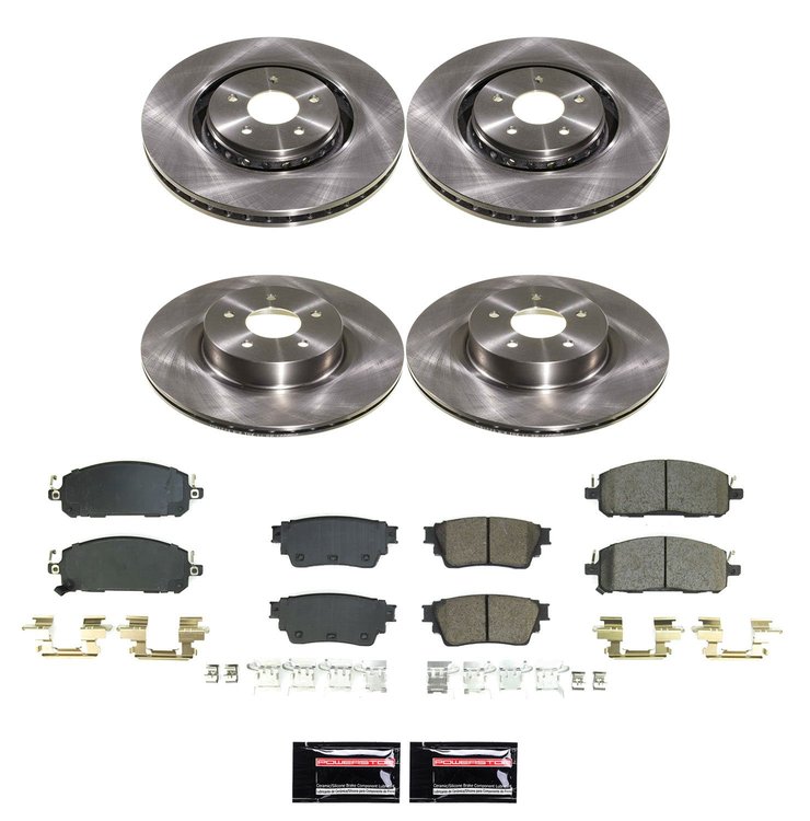 KOE9236 OE Stock Replacement Low-Dust Ceramic Brake Pad & Rotor Kit