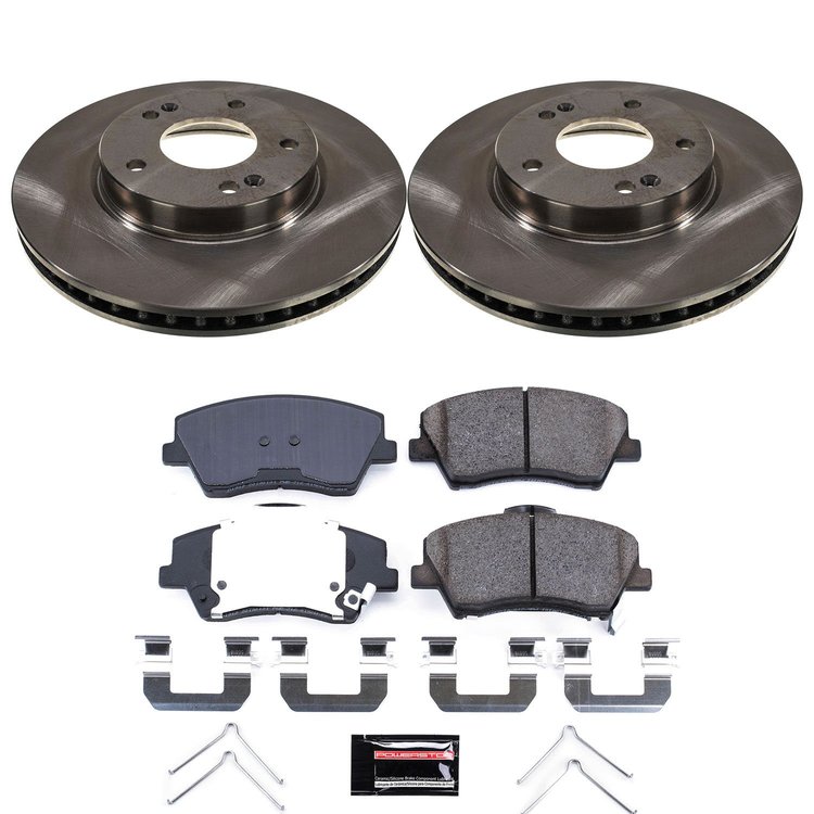 KOE9239 OE Stock Replacement Low-Dust Ceramic Brake Pad & Rotor Kit