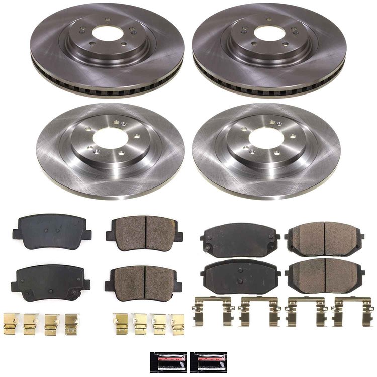 KOE9246 OE Stock Replacement Low-Dust Ceramic Brake Pad & Rotor Kit