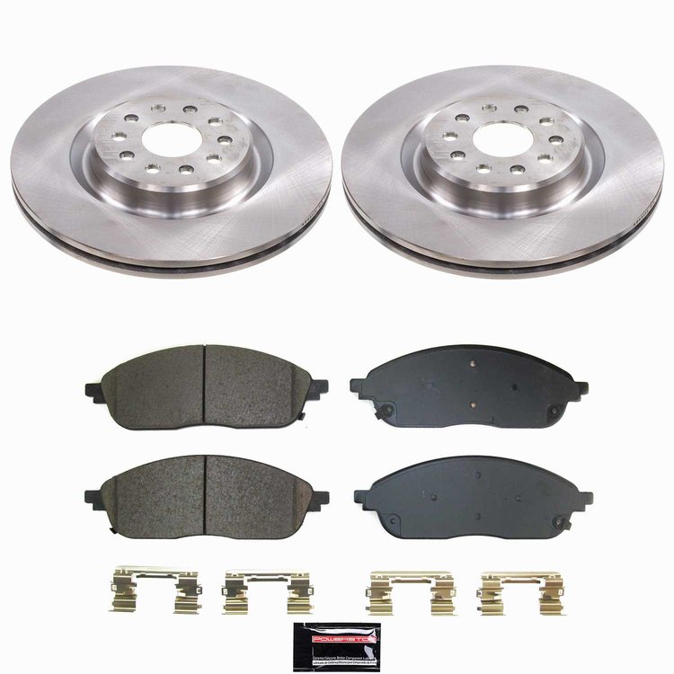KOE9266 OE Stock Replacement Low-Dust Ceramic Brake Pad & Rotor Kit