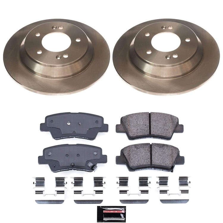 KOE9273 OE Stock Replacement Low-Dust Ceramic Brake Pad & Rotor Kit