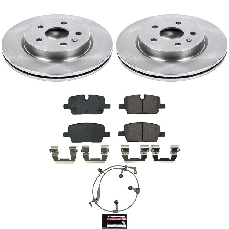KOE9300 OE Stock Replacement Low-Dust Ceramic Brake Pad & Rotor Kit