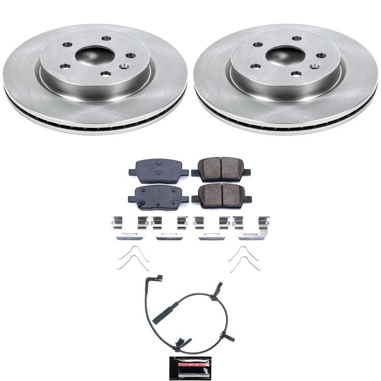 KOE9301 OE Stock Replacement Low-Dust Ceramic Brake Pad & Rotor Kit