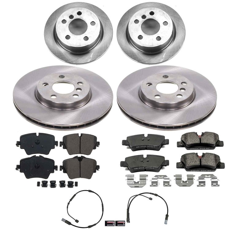 KOE9313 OE Stock Replacement Low-Dust Ceramic Brake Pad & Rotor Kit