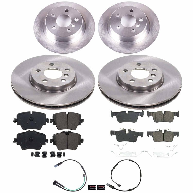 KOE9314 OE Stock Replacement Low-Dust Ceramic Brake Pad & Rotor Kit