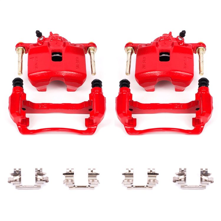 Performance Front Brake Calipers Powder Coated Red Pair