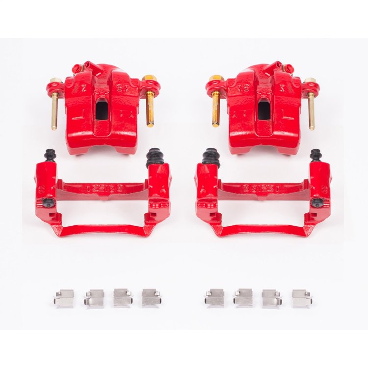 Performance Front Brake Calipers Powder Coated Red Pair