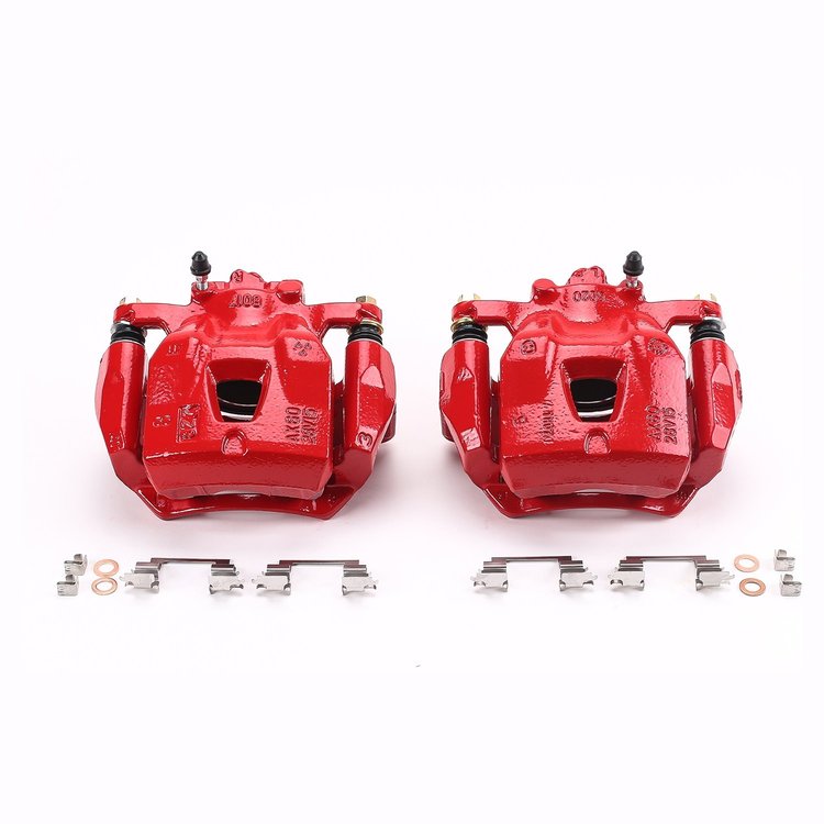 Performance Front Brake Calipers Powder Coated Red Pair