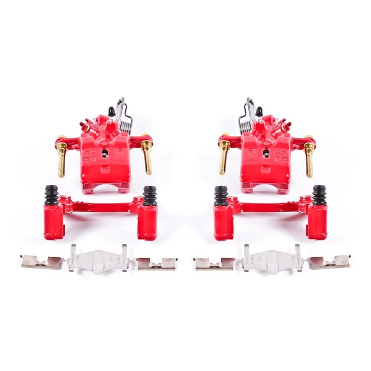 Performance Rear Brake Calipers Powder Coated Red Pair
